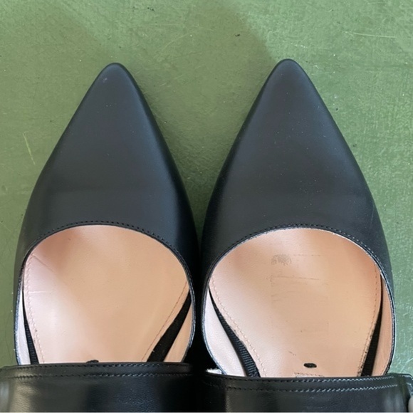 NWT Andrea Gomez DAKOTA Ballet Flat Mary Janes in Black Leather with Pearl Deco - Picture 3 of 12